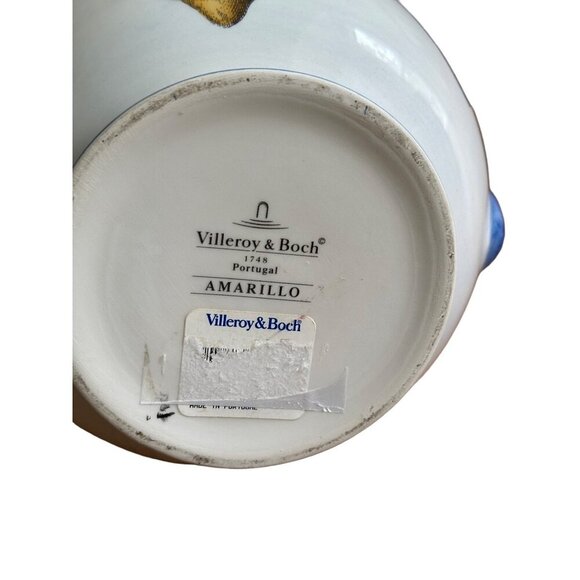 Villeroy & Boch Amarillo Earthenware Pitcher with Fruit Design 60 Oz - Picture 5 of 8